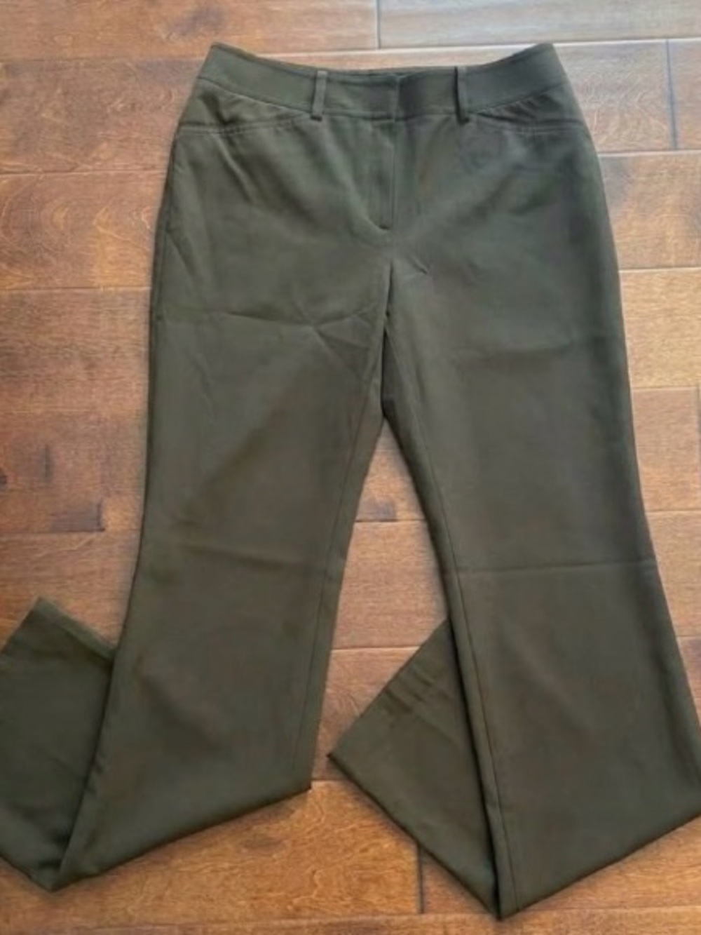 Lafayette 148 New York Wool Blend Straight Leg Dress Pants Brown 4